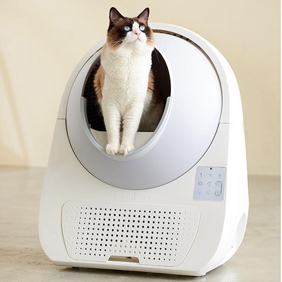 猫トイレ極美品　CATLINK SCOOPER PRO 自動猫トイレ 別売専用ステップ付