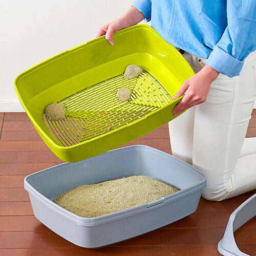 スコップが不要なオープン型猫トイレ