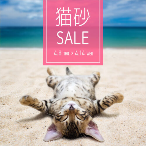 猫砂セール開催中