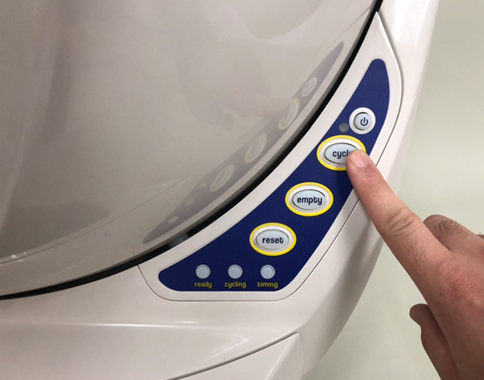 キャットロボットサイクルボタン