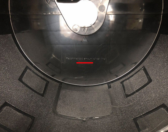 ランプが下から順に点滅している