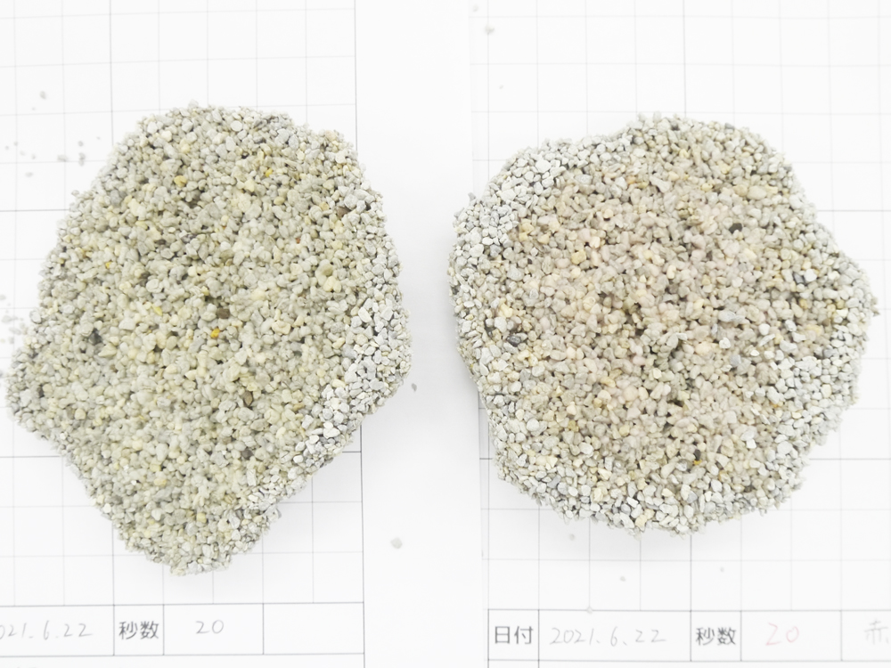 赤色の水の場合